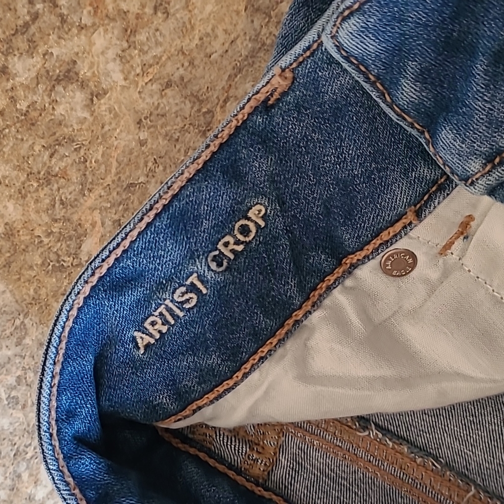 Womens american eagle crop jeans - Picture 4 of 5